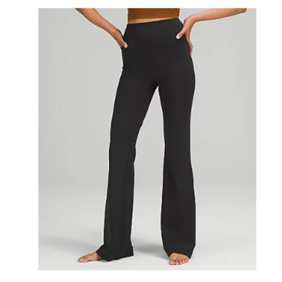 NWT LULULEMON Groove Pant FLARE Super High Waist Size SOLID Black  NULU  Align 6 - Picture 3 of 16